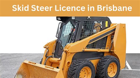 skid steer licence qld